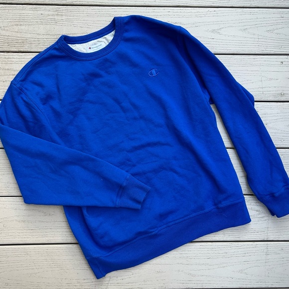 Champion Other - Champion Authentic Classic Crewneck Fleece Sweatshirt Royal Blue Size Large